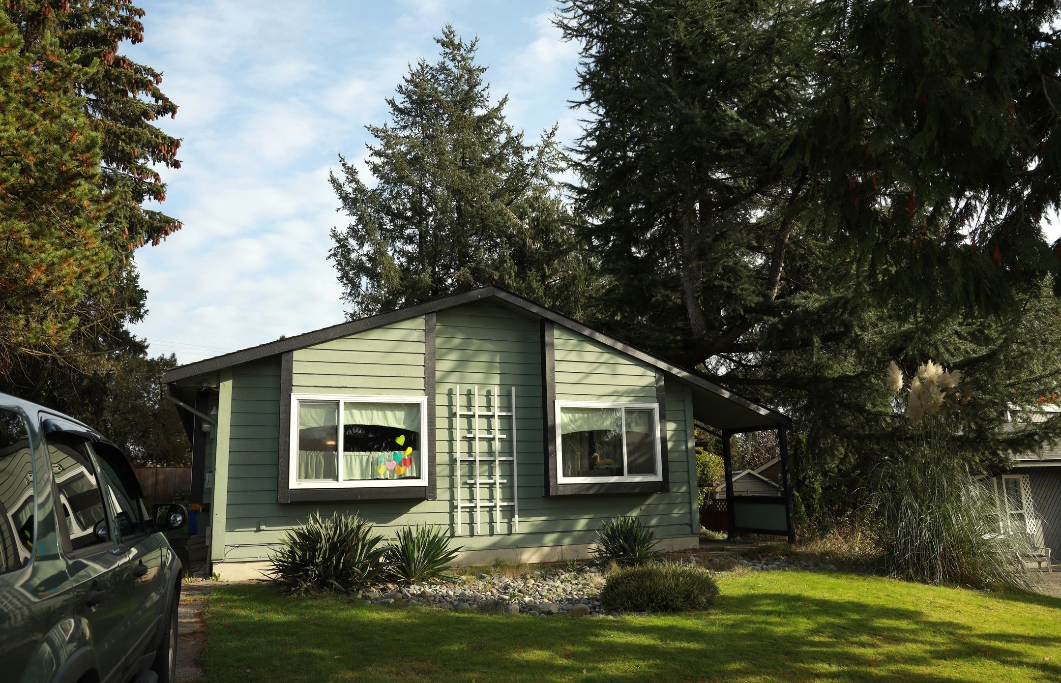 Suburban home exterior in daylight